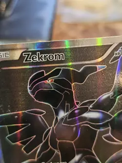 Zekrom 114/114 Black & White Base Full Art Holo Rare Pokemon Card MP - Image 3