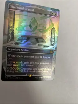 The Wind Crystal Borderless Foil Card #0330 MTG LP - Image 2
