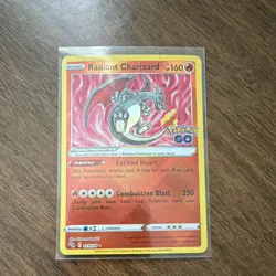 Pokemon 2022 Radiant Charizard 011/078 Pokemon GO Radiant Rare Holo Card - Image 1