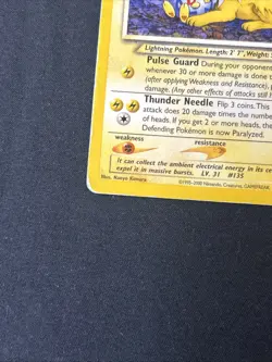 Pokemon TCG Light Jolteon Neo Destiny Card 48/105 Regular - Damaged Condition - Image 2