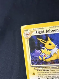 Pokemon TCG Light Jolteon Neo Destiny Card 48/105 Regular - Damaged Condition - Image 3