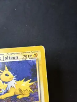 Pokemon TCG Light Jolteon Neo Destiny Card 48/105 Regular - Damaged Condition - Image 4