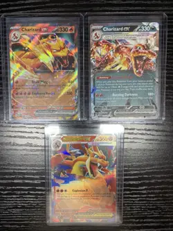 Charizard Pokemon Card Lot of 3 Near Mint - Image 1