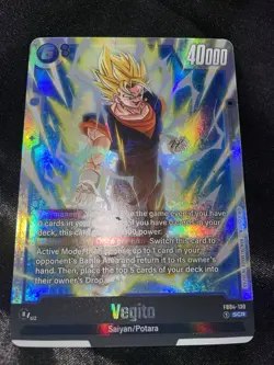 Dragon Ball Card Game. Fusion World. Vegito. FB04-130. SCR. NM. English. - Image 2