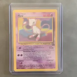 Pokemon TCG Mew 08/53 Wotc Promo Basic Psychic Card 50 HP Regular English 2000 - Image 1