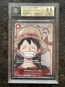 Monkey.D.Luffy (Alternate Art) P-001 One Piece Promotion Cards Foil BGS 9.5 - Image 1