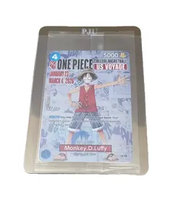 Bandai Monkey.D.Luffy P-055 US Voyage Promo Character Card One Piece CCG - Image 1