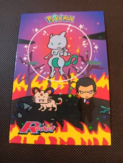 Bubble Mewtwo Giovanni Persian Star Holo Team Rocket Card Database Peru Pokemon - Image 1
