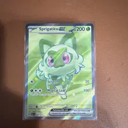 Pokemon Sprigatito EX 251/217 Holo ASC Basic Grass HP 200 Pokemon TCG Card - Image 1