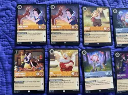 Disney Lorcana Theme Lot Snow White And The Seven Dwarves Queen Lot of 17 Cards - Image 2