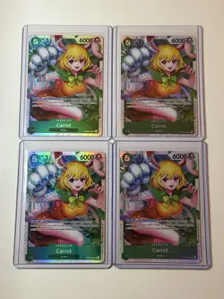 Carrot OP08-023 The Best Vol. 2 Premium Booster Play Set 4 Card Lot - Image 1