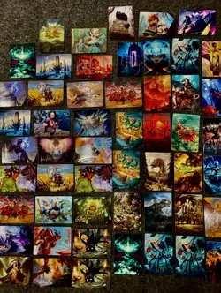 MTG Foundations Lot of 48 ART SERIES Cards -Some Gold Signatures - Image 5