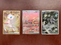 Pokemon 151 Mew & Mewtwo Ultra Premium Collection UPC 3 Card Promo Set - Image 1