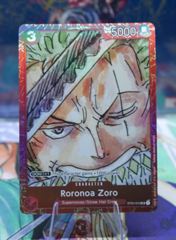 One Piece TCG Roronoa Zoro Premium Collection Film Red ST01-013 Promo Card NM - Image 1