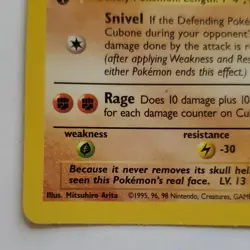 Pokemon TCG Cubone Jungle 50/64 1st Edition Common Regular English 1999 Card - Image 5