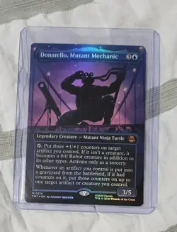 Magic: The Gathering Donatello, Mutant Mechanic Foil Mythic TMNT Card - Image 1