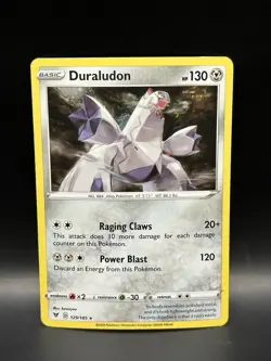Cosmo Holo Duraludon 129/185 - Pokemon Vivid Voltage Card - NM - Image 1