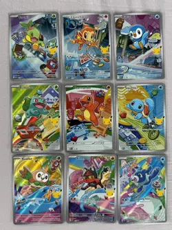 Pokemon 2026 First Partner Illustration Collection Series 1 Promos Set 9 Cards - Image 1