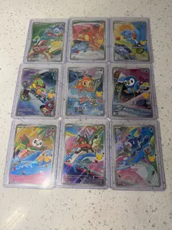 Pokemon 2026 First Partner Illustration Collection Series 1 Promos Set 9 Cards - Image 1