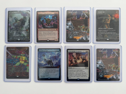 TMNT MTG 8 Card Lot Pack Fresh Leonardo Raphael Turtles Ninja Cutting Edge Foil - Image 1