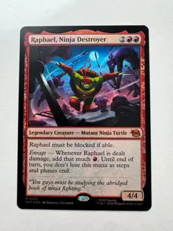 TMNT MTG 8 Card Lot Pack Fresh Leonardo Raphael Turtles Ninja Cutting Edge Foil - Image 4