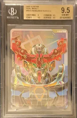 Resource R-015 C++ Dual Impact GD02 Gundam Card Game BGS 9.5 - Image 1
