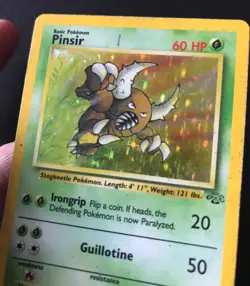 Pinsir 9/64 Jungle Set HOLO RARE WOTC Wizards Pokemon Card Shiny PLAYED - Image 3