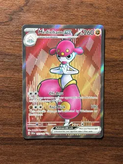 Medicham EX 161/142 Stellar Crown Holo Ultra Rare 2024 Pokemon TCG Card - Image 1