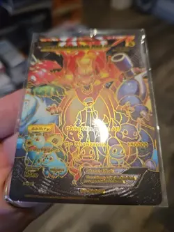 Undefeatable Red GX Black Foil Fan Art Vinyl Collector Pokemon Card - Image 3