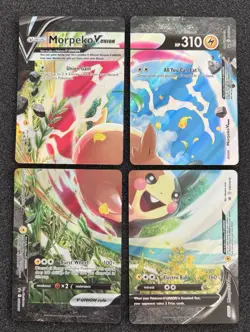 Pokemon Morpeko V-UNION 4 Card Set SWSH215-218 Promo English TCG - Image 1