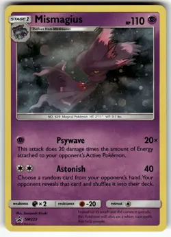 Mismagius - SM222 SM Promos NM Pokemon Card TCG - Image 1