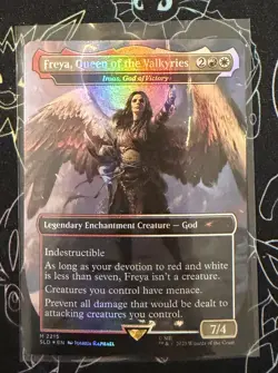 Freya, Queen of the Valkyries - Iroas, God of Victory -Foil Near Mint MTG - Image 1