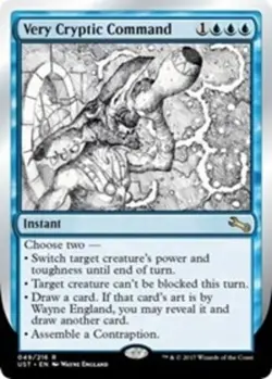 [1x] Very Cryptic Command (A) Near Mint, English Unstable MTG Magic - Image 1
