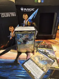 Tidus, Yuna's Guardian Magic Gathering X Final Fantasy Commander PreCon Sleeved - Image 1