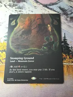 Edge of Eternities - Stomping Ground - Borderless Viewport Land (Foil) - Image 2