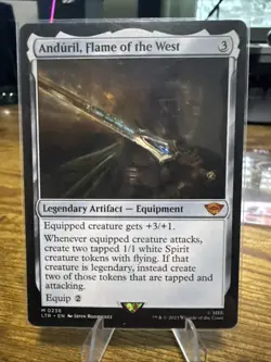 MTG Magic The Gathering LOTR #236 Anduril Flame of the West MYTHIC - NM - Image 1