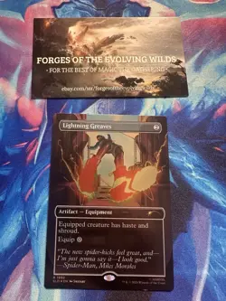 Lightning Greaves Foil Marvel's Spider-Man: Heroic Deeds Secret Lair 1992 - Image 1