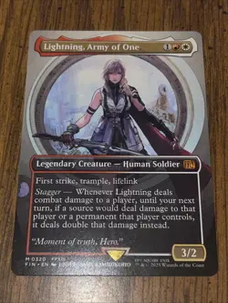 Lightning, Army of One (0320) (Borderless) Final Fantasy Regular - Image 1