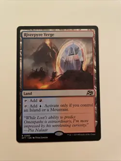 MTG Riverpyre Verge Aetherdrift Dual Land Regular Rare, Mint/Near Mint Condition - Image 1