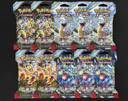 10x Stellar Crown Sleeved Booster Packs FACTORY SEALED! SV07 Pokemon TCG - Image 1