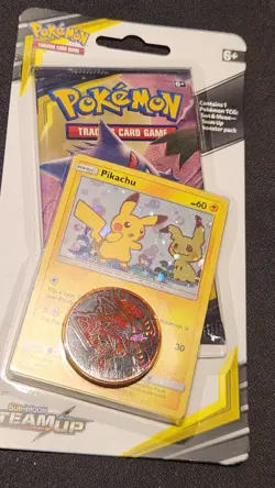 Pokemon TCG Sun & Moon Team Up Checklane Blister Pack SM162 Factory Sealed 820650801976 - Image 1