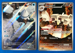 Pokemon Mega Evolutions Illustration Rares Garganacl 147/132 & Snover 140/132 - Image 1