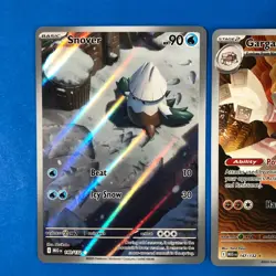 Pokemon Mega Evolutions Illustration Rares Garganacl 147/132 & Snover 140/132 - Image 2