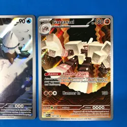 Pokemon Mega Evolutions Illustration Rares Garganacl 147/132 & Snover 140/132 - Image 3