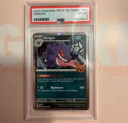 GENGAR PSA 8 2024 POKEMON TRICK OR TRADE #57 - Image 1