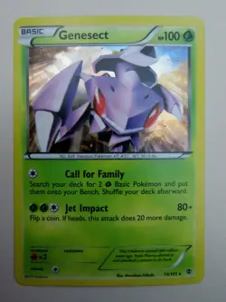GENESECT SHATTERED HOLO POKEMON CARD 10/101 PLASMA BLAST NEVER PLAYED NM - Image 1