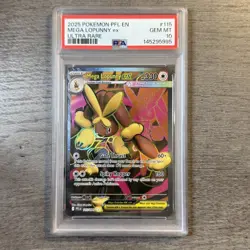 2025 Pokemon Phantasmal Flames Mega Lopunny ex PSA 10 Ultra Rare - Image 1
