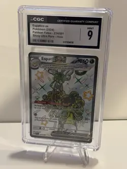 Pokemon Espathra ex Paldean Fates 214/091 Shiny Ultra Rare Holo CGC 9 2024 - Image 1