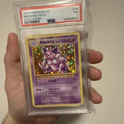 Nidoking 45/108 Evolutions Holo Pokemon 2016 XY PSA 7 - Image 1