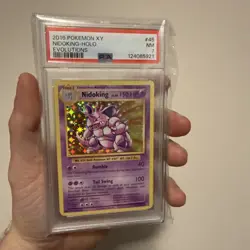 Nidoking 45/108 Evolutions Holo Pokemon 2016 XY PSA 7 - Image 2